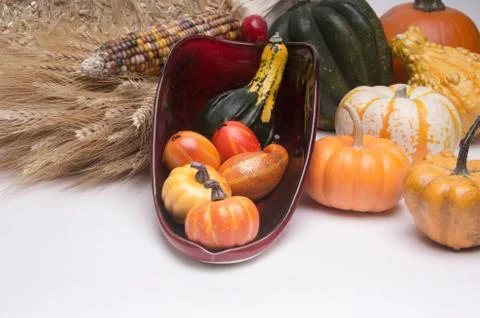 Cornucopia harvest time Stock Photos
