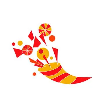 Cornucopia icon . Simple element illustration from Thanksgiving concept Stockillustratie