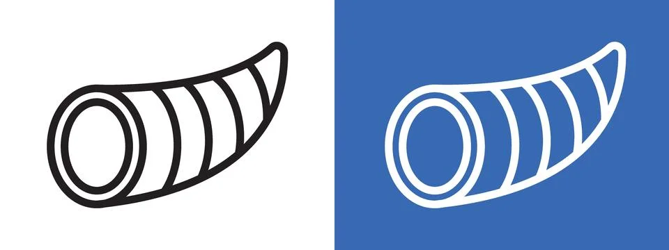 Cornucopia logo sign set vector outline Stock Illustration