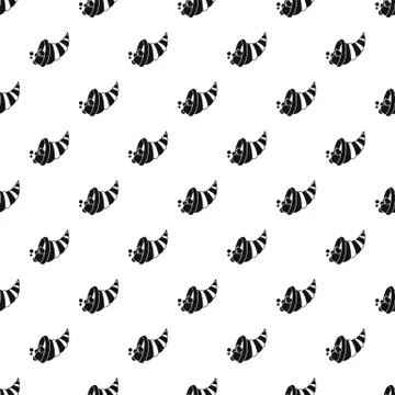 Cornucopia pattern, simple style Illustrazione stock