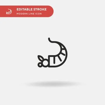 Cornucopia Simple vector icon. Illustration symbol design template for web mo Stock Illustration