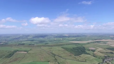 Cornwall Beach Aerial Drone Pan Stock Footage 82660329