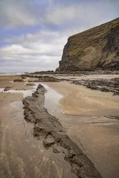 Cornwall beach Crackington Haven Foto stock