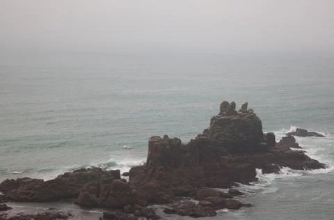 Cornwall coastal view Stock Photos