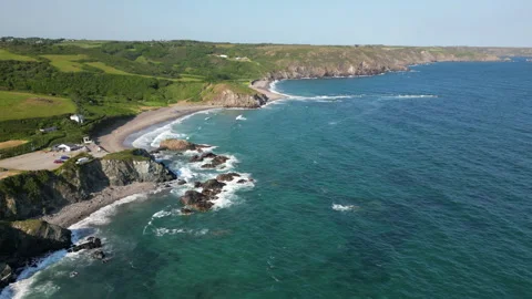 Cornwall coastline, England Stock Footage 247775297