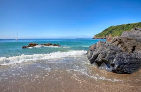 Cornwall coastline, england Stock Photos