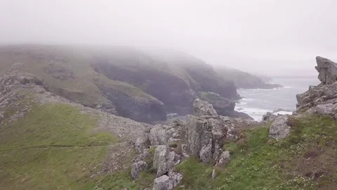 Cornwall Coastline- England UK Stock Footage 134967663