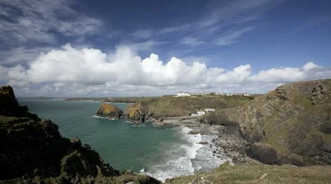 Cornwall coastline time lapse 스톡 동영상 21028783