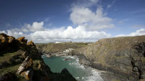 Cornwall coastline time lapse 스톡 동영상 21029009