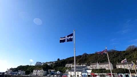 Cornwall Flag Slow Motion 2 Stock Footage 162173167