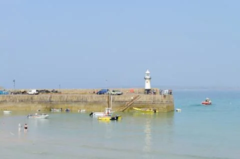 Cornwall lighthouse Stock Photos