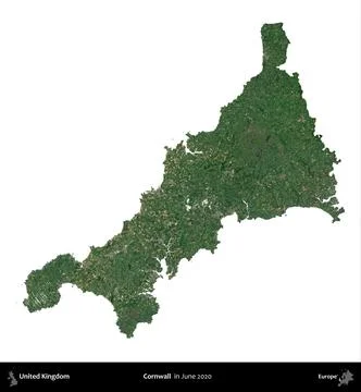 Cornwall, United Kingdom, isolated on white. Sentinel. June 2020 Stock Illustration