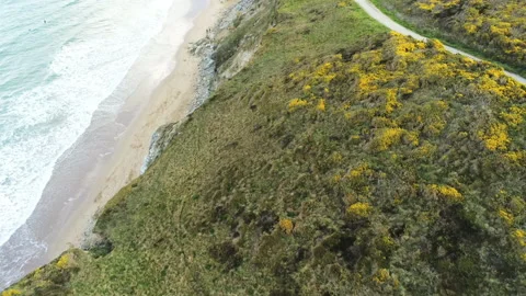 Cornwall Village Reveal Stock Footage 154002002