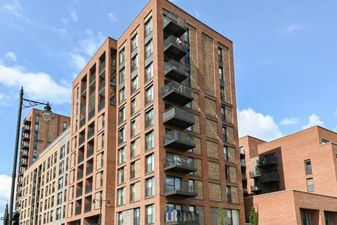 Cornwell House apartment complex Stock Photos