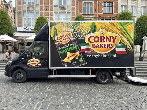 Corny Bakers delivery van Stock Photos