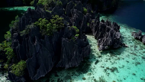 Coron Island, Palawan - Drone 2 Stock Footage 303415283