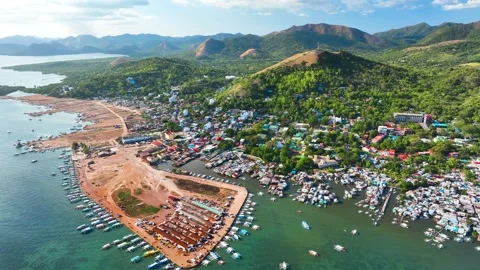 Coron town, Palawan, Philippines. Stock-Footage 330129530