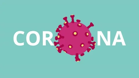 Corona animation 4k Stock Footage 134315406