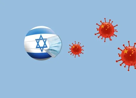 Corona-Attack-Isreal Stock Illustration