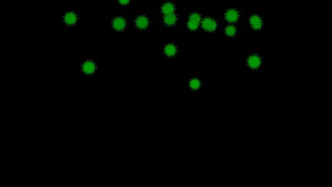 Corona Green Alpha Background 4K Stock Footage 130153690