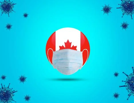 Corona-Mask-Canda Stock Illustration