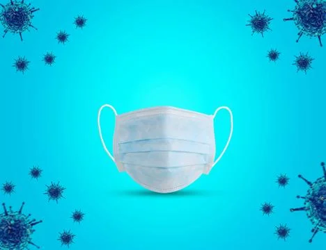 Corona-Mask-concept Stock Illustration