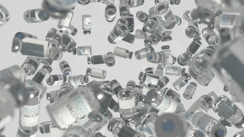 Corona vaccines fall onto the ground 動画素材 160312368