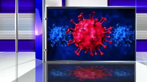 Corona Virtual studio 스톡 일러스트