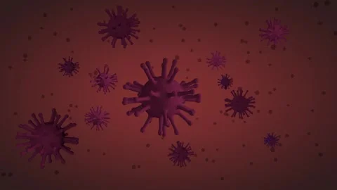 Corona Virus 3d animation Covid19 for any use Stock Footage