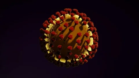 Corona virus 3d model 스톡 동영상 126205593