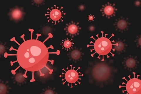 Corona Virus Abstract Background Stock Illustration