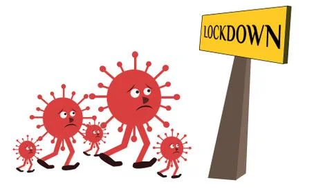 Corona Virus Abstract Background Stock Illustration