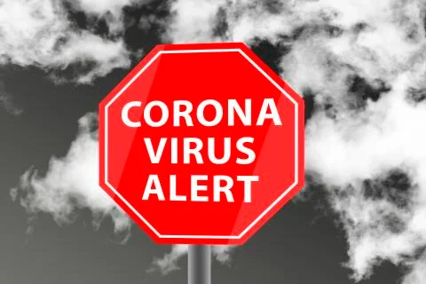 Corona virus alert Stock Photos