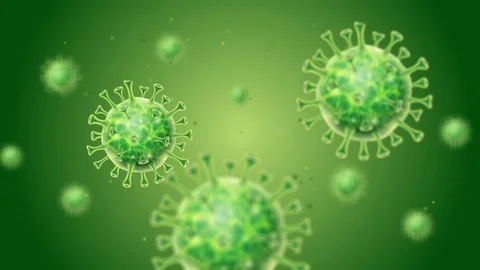 Corona virus animation Stock Footage 130065668