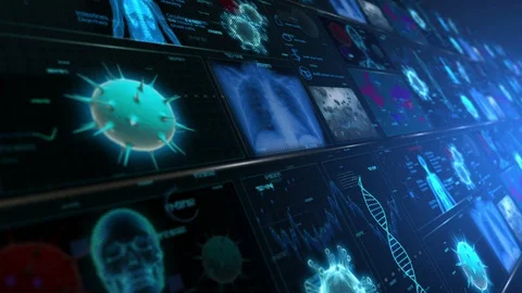 Corona Virus Background Stock Footage 128207767