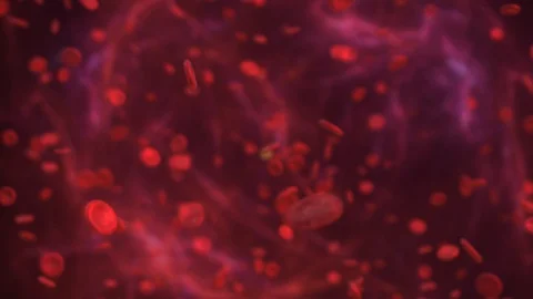 Corona Virus Cell Dividing inside Blood of Human Body 库存影片 127756762