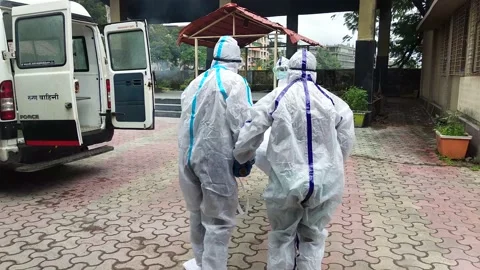 Corona virus cremation Stock Footage 143961226