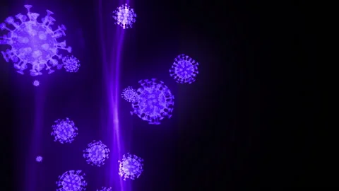 Corona virus disease flu loop animation Stock Footage 146201357