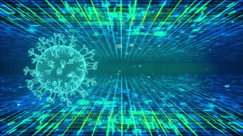 Corona virus disease flu loop animation 库存影片 146201566