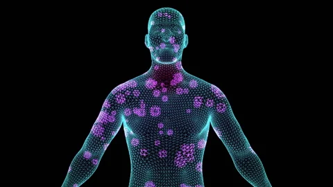 Corona virus disease flu loop animation Stock Footage 146201781