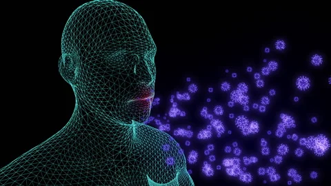 Corona virus disease flu loop animation Vídeos de archivo 146201788