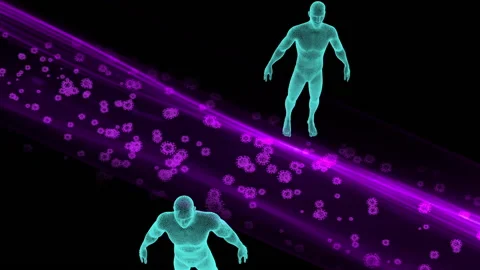 Corona virus disease flu loop animation Vídeos de archivo 146201855