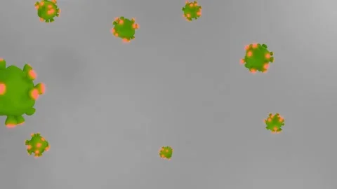 Corona virus disinfectant 3D render Stock Footage 140665901