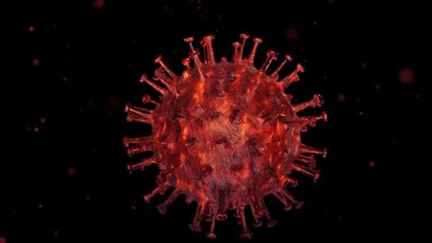 Corona virus disintegrates until it disappears. coronavirus won and destroyed Stock Footage