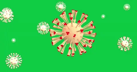 Corona virus green screen Stock Footage 201284013