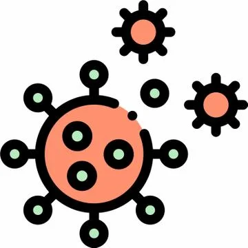 Corona virus icon Stock Illustration