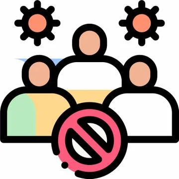 Corona virus icon Stock Illustration