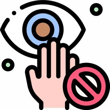 Corona virus icon Illustrazione stock