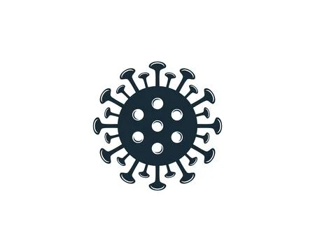 Corona Virus Icon Vector Logo Template Illustration Design Stock Illustration