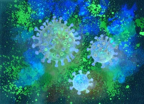 Corona Virus Stock Illustration